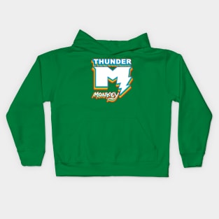 Thunder Monkey Retro Logo Kids Hoodie